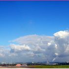 Das Geleucht - von Otto Piene, Rheinpreussenhalde Moers Panorama