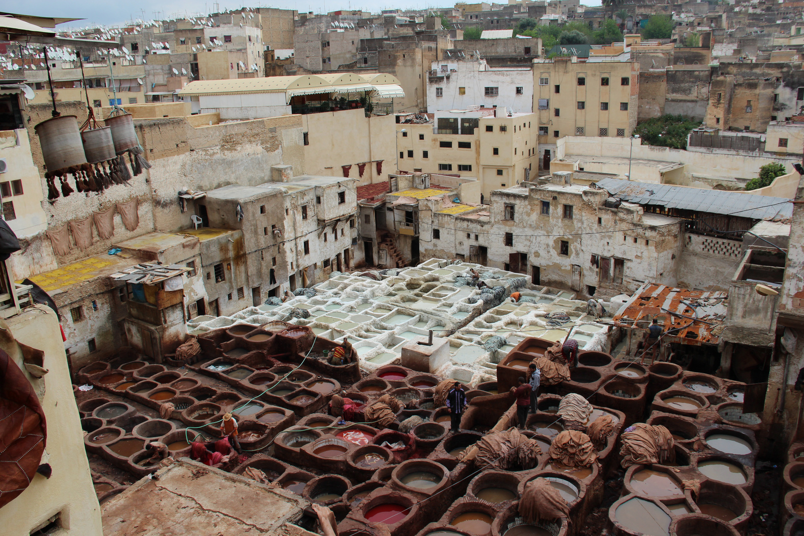 Das Gerberviertel in Fes