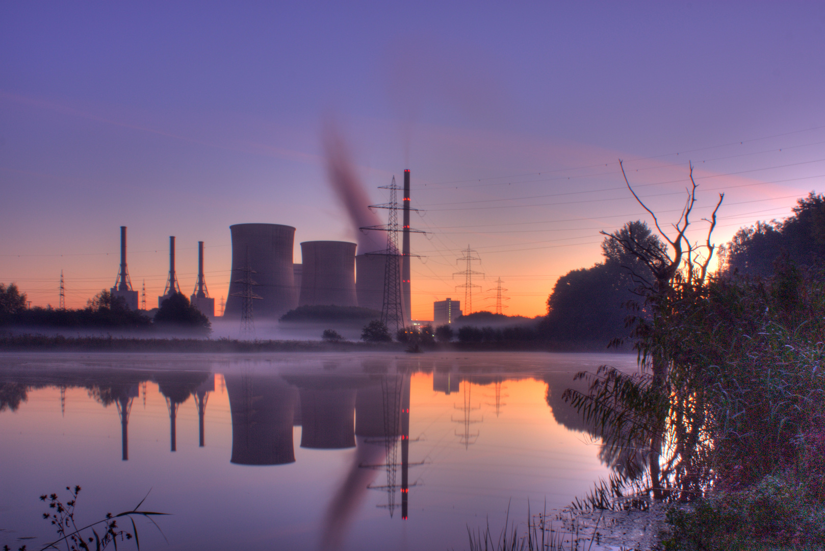 Das Gersteinwerk im Sonnenaufgang