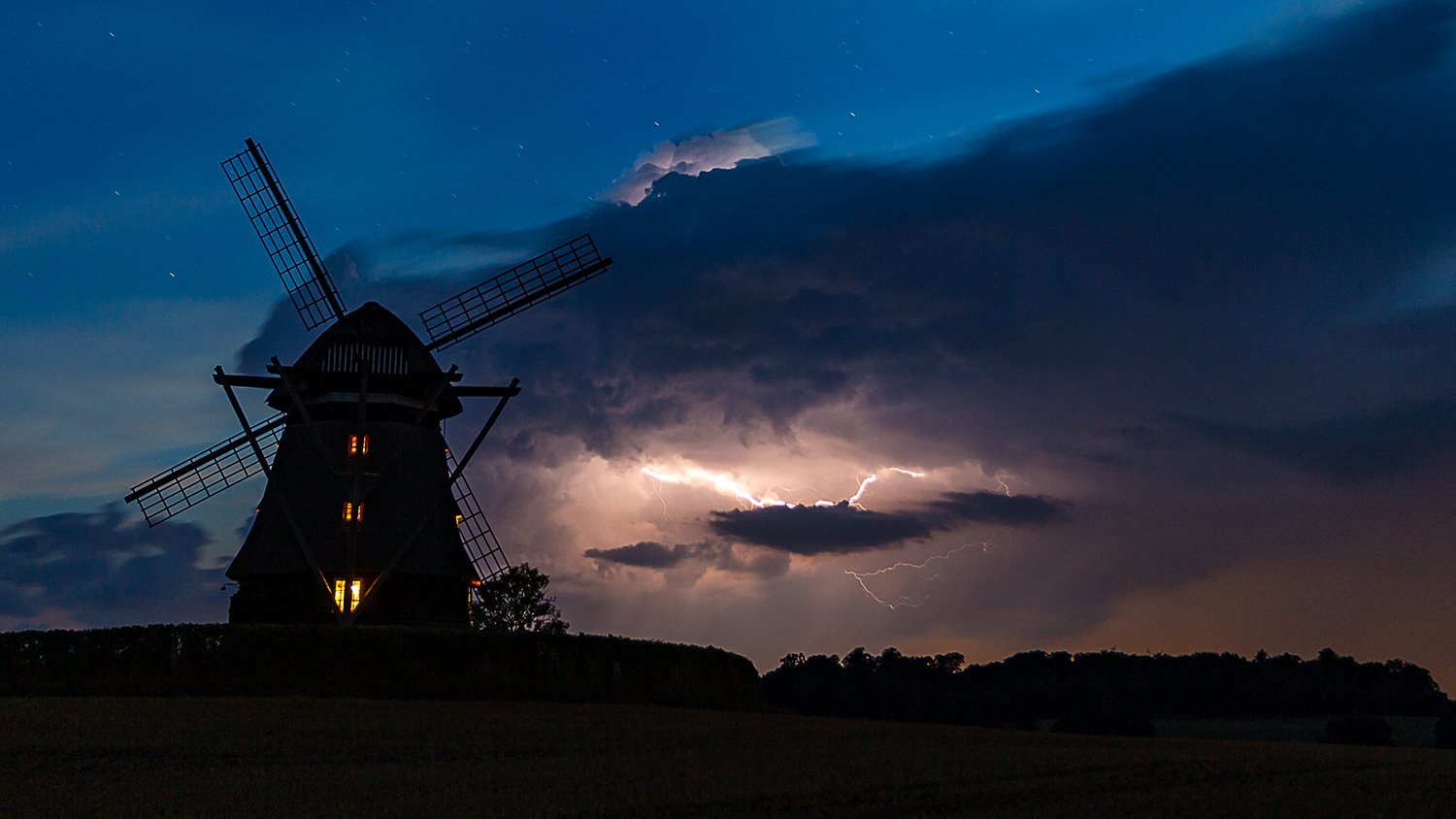 Das Gewitter an der Mühle