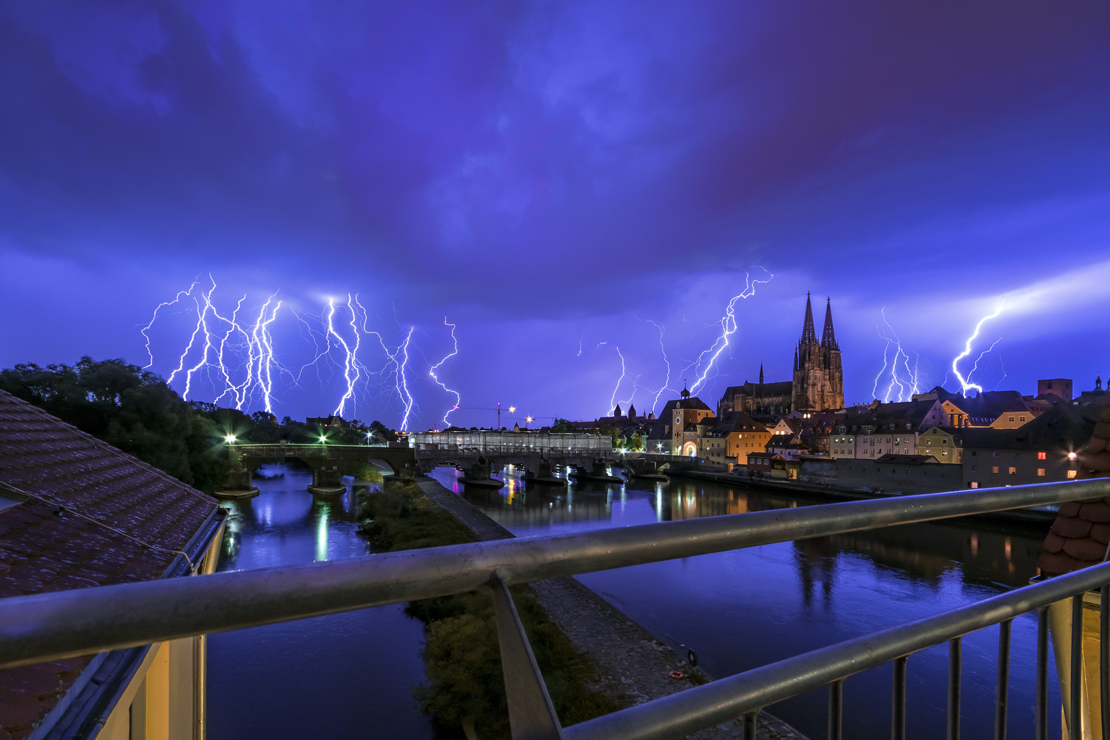 Das Gewitter vom sechsten auf den siebten Juni, ein Stapelexperiment.