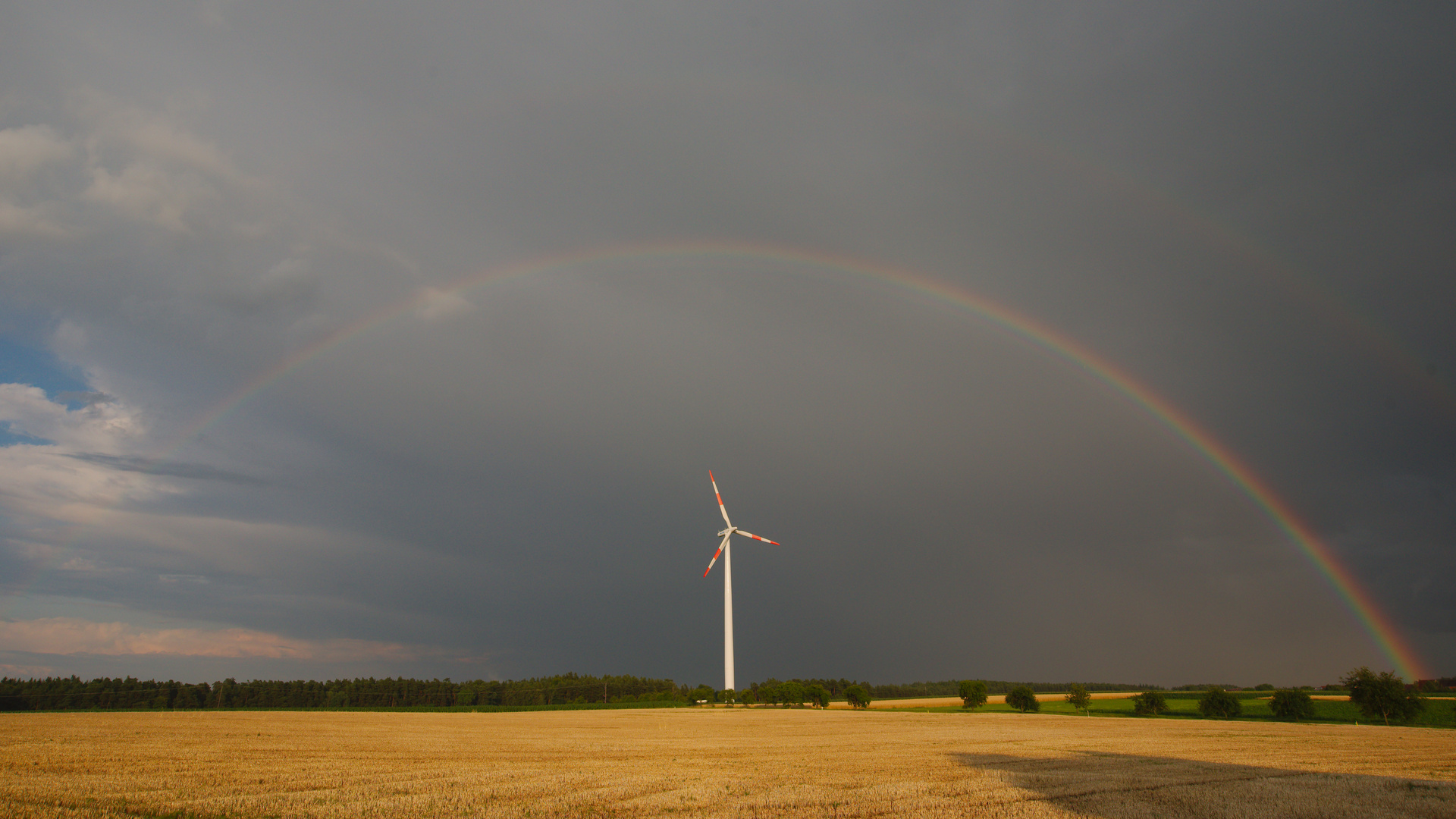 Das Gewitter zieht ab