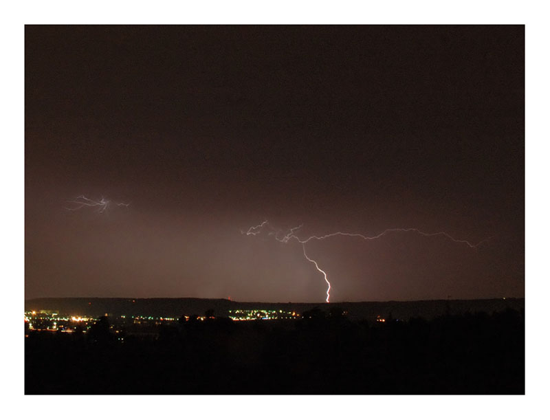 Das Gewitter zieht ab...