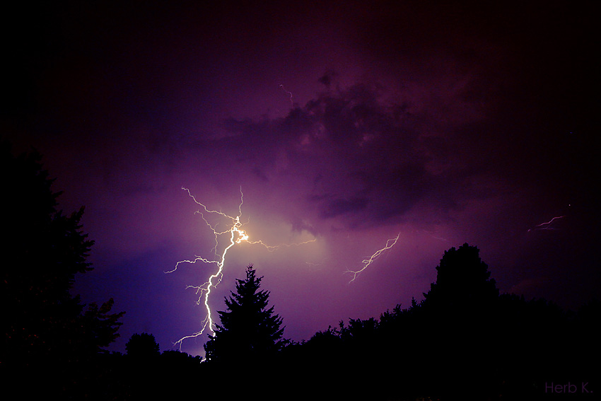 Das Gewitter zieht ab...