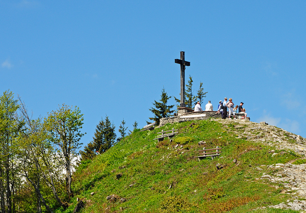 Das Gipfelkreuz des Zwölferhorn 1522mtr im Salzkammergut