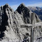 Das Gipfelkreuz vom 3. (Watzmann) Kind,