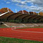 Das Gladbecker Stadion im Herbst