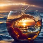 Das Glas am Meer