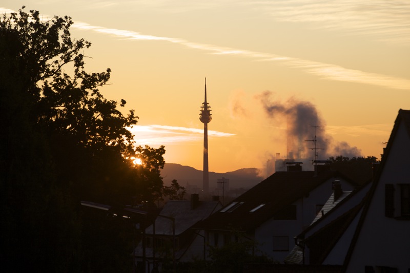 Das gleiche Veluxfenster des Morgens