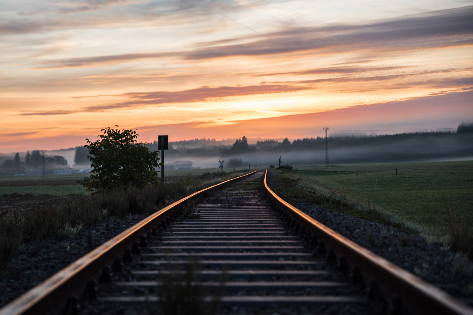 Das Gleis zum Sonnenaufgang