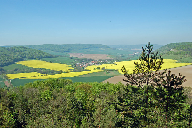 Das Gleistal im SHK von Süd nach Nord/West blickend