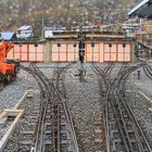 Das Gleisvorfeld der Gornergratbahn in Zernatt