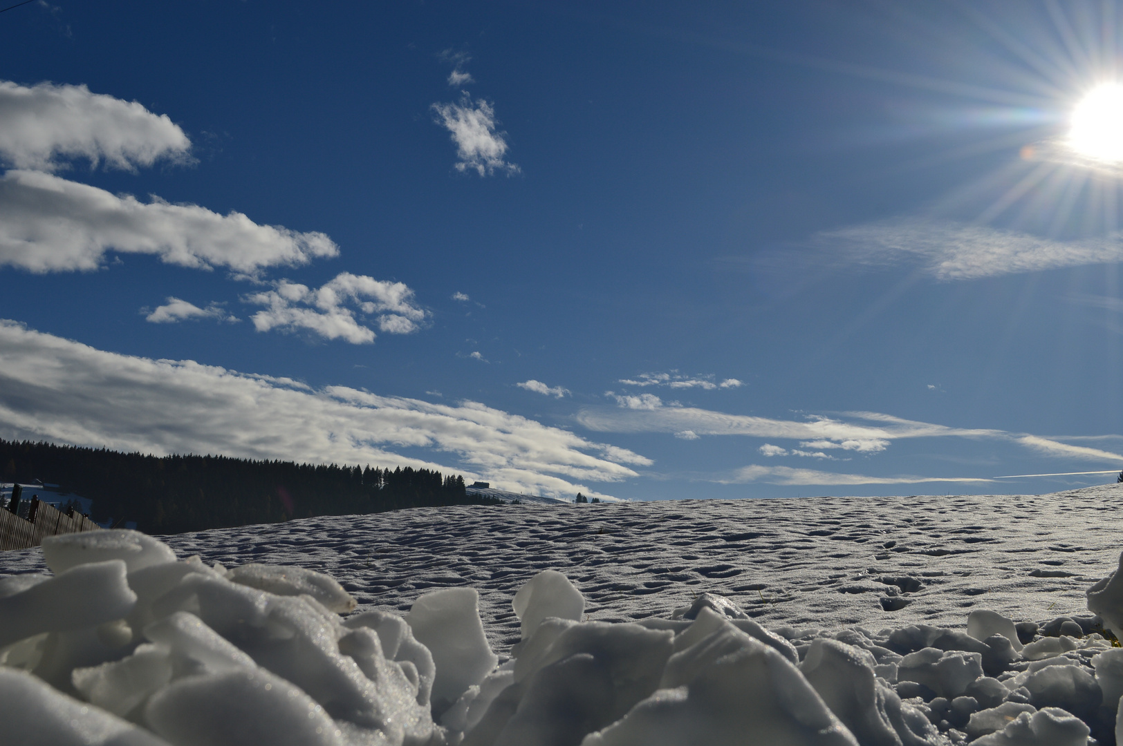 Das Glitzern des Schnee's