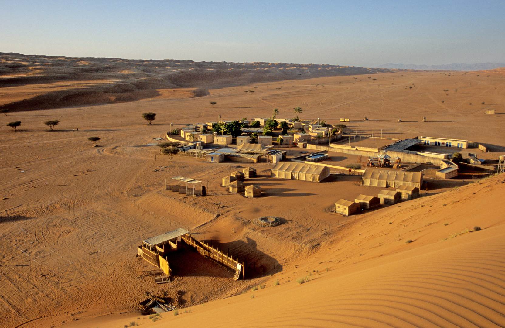 Das Golden Sands Resort in der Wüste Wahiba