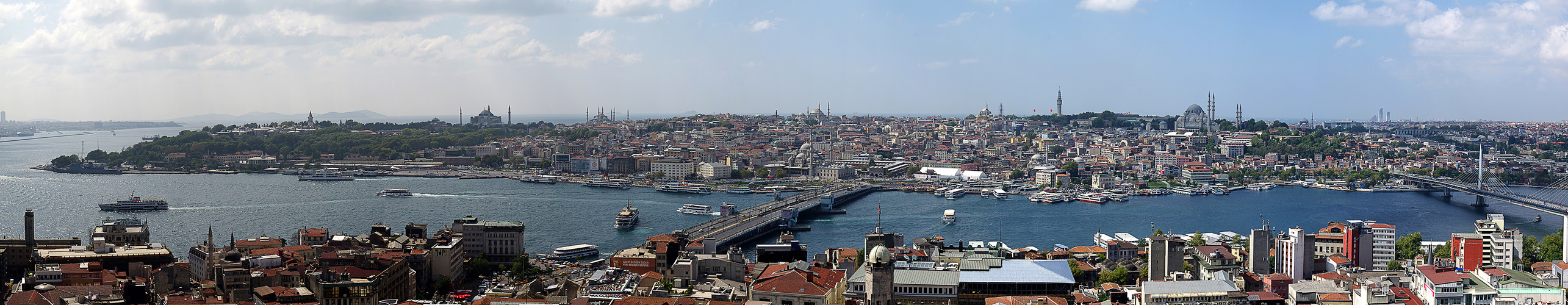 Das Goldene Horn (Blick vom Galata Turm 02)