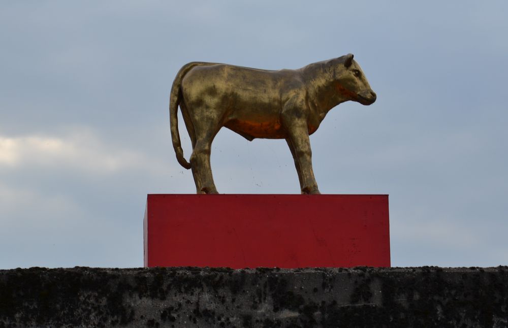 Das goldene Kalb ... im Hafen Hamburg