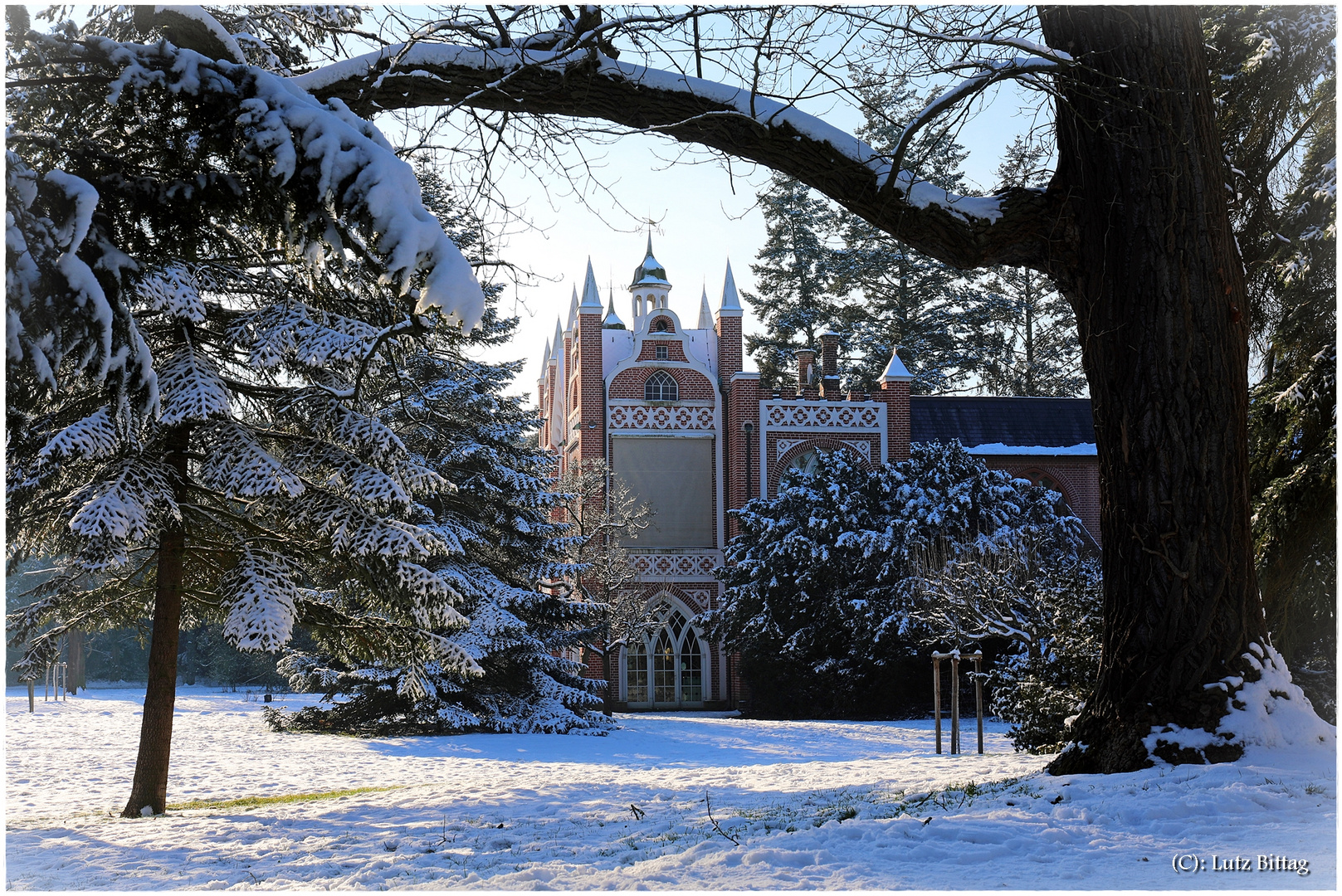 Das Gotische Haus im Winter