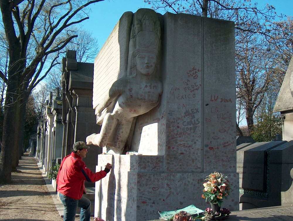 Das Grab von Oscar Wilde.