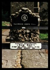 Das Grab von Rob Roy McGregor