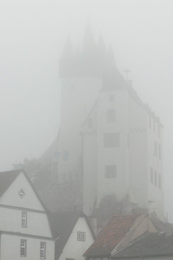 Das Grafenschloß zu Diez - im Nebel