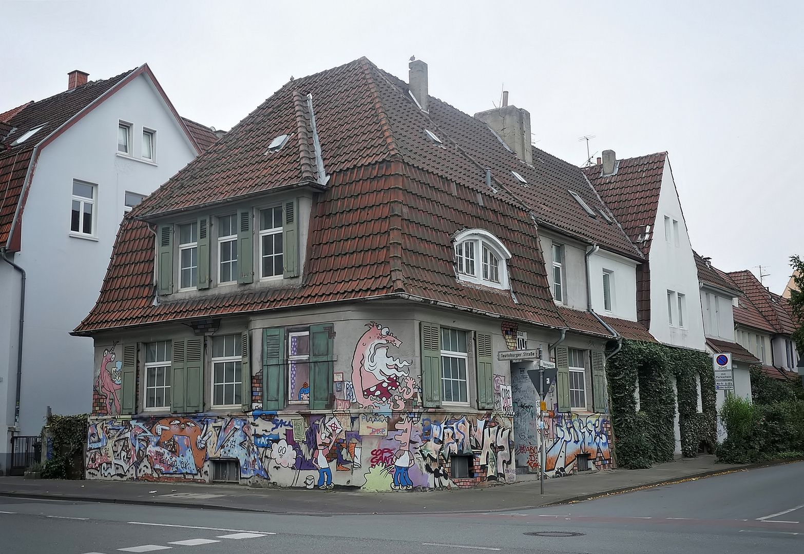 das Graffiti-Haus...