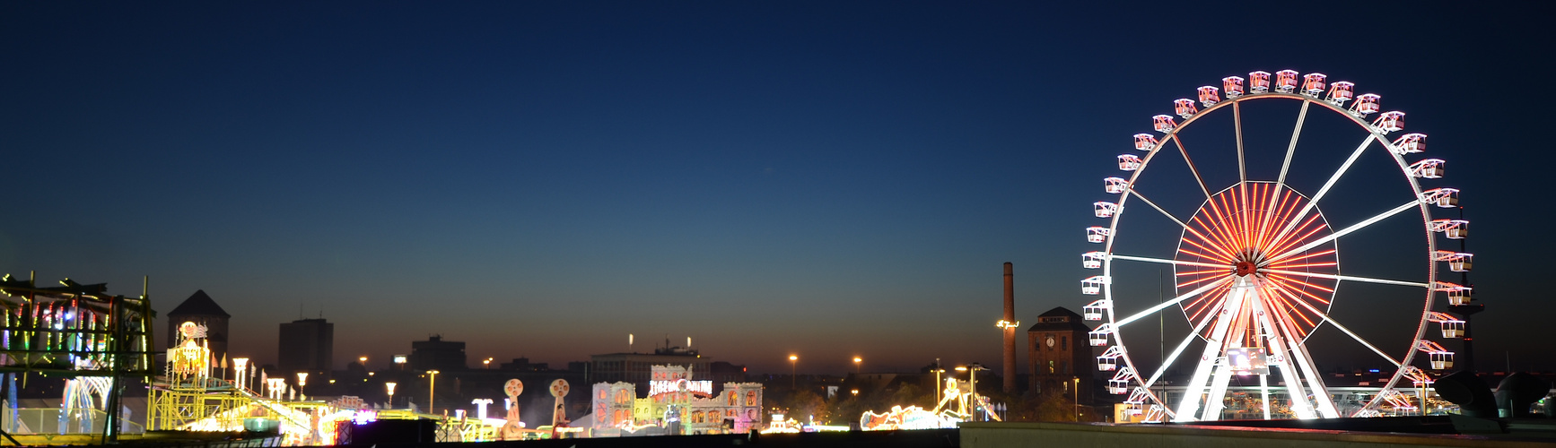 Das größte mobile Riesenrad auf dem Bremer Freimarkt 2011