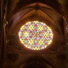 Das große Fenster der Kathedrale in Palma de Mallorca