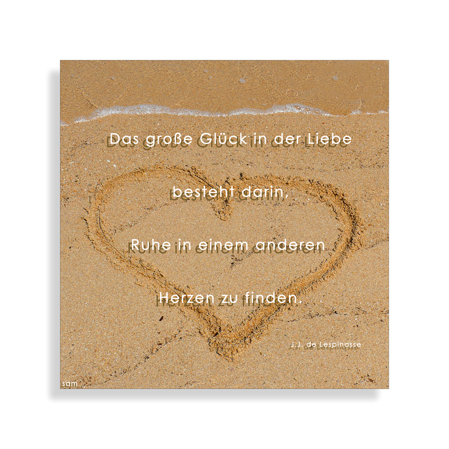 Das große Glück in der Liebe ...