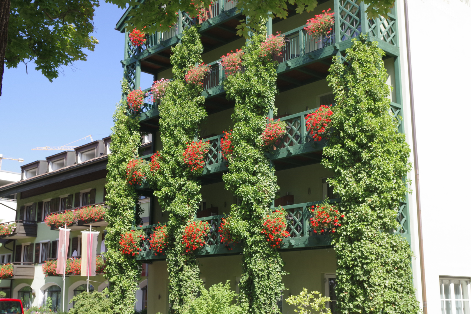 Das grüne Fassadenhaus in Brixen