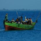 das grüne Fischerboot bei Dar