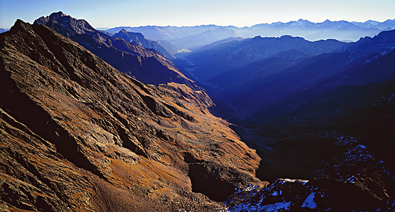 Das Gschnitztal von der inneren Wetterspitze aus gesehen