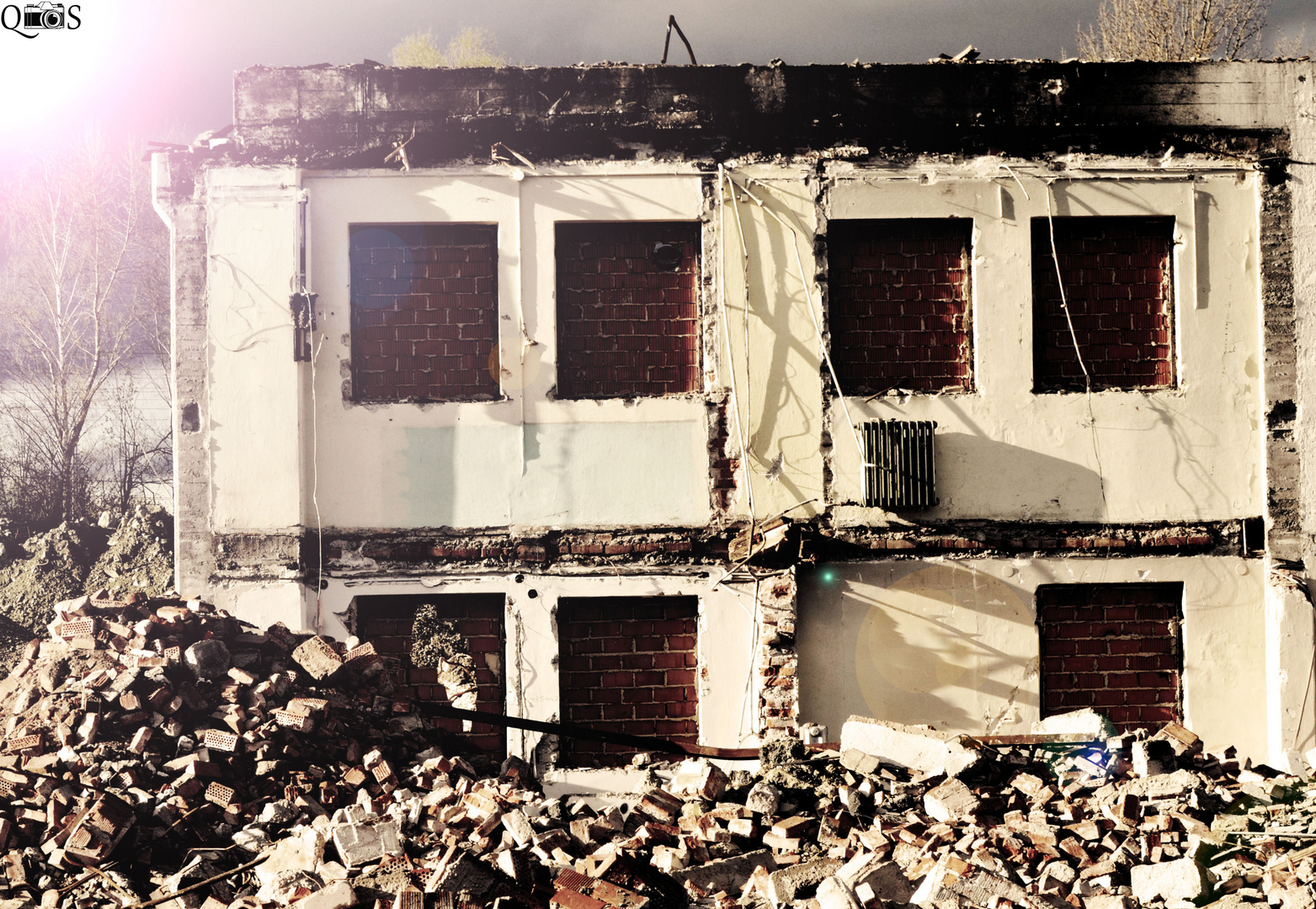 Das Halbe Haus Foto Bild Architektur Baustellen Ziegelstein