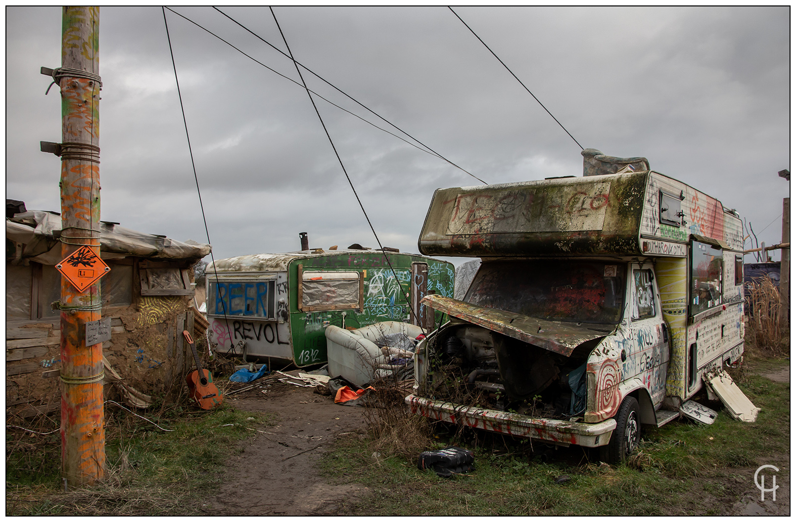 Das Hambi Camp der Klima Aktivisten am Hambacher Forst