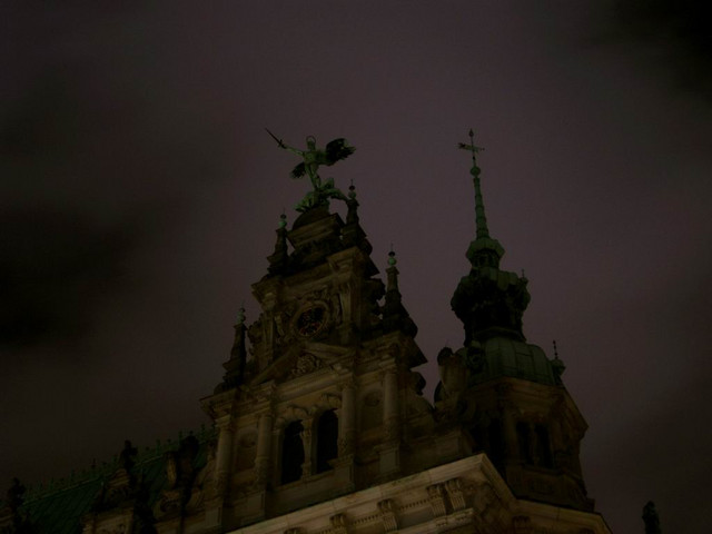 Das Hamburger Rathaus...