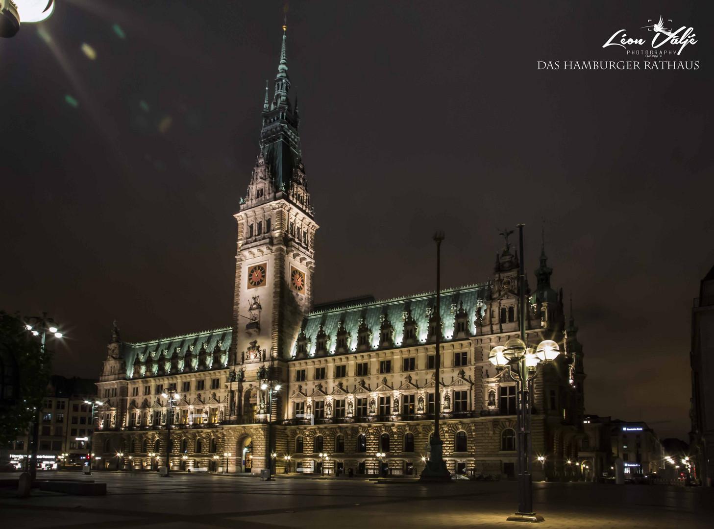 Das Hamburger Rathaus...