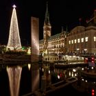 Das Hamburger Rathaus zur Weihnachtszeit