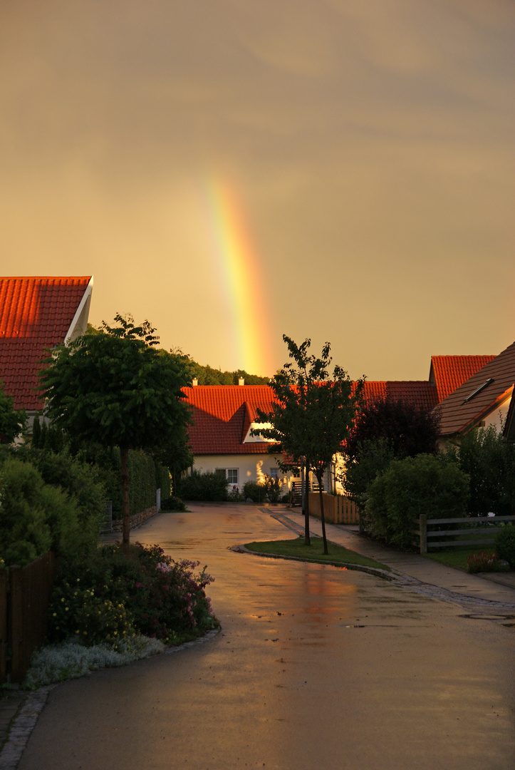 Das Haus am Ende des Regenbogens.