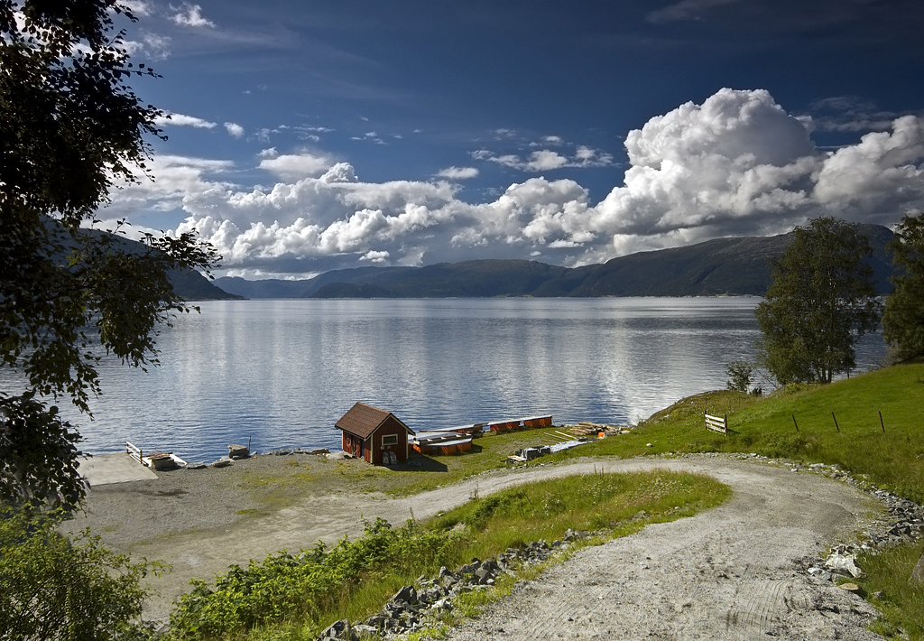 Das Haus am Fjord.