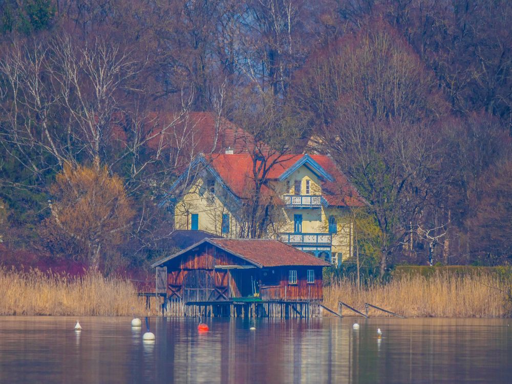 Das Haus am See Foto & Bild | world, münchen, natur Bilder ...