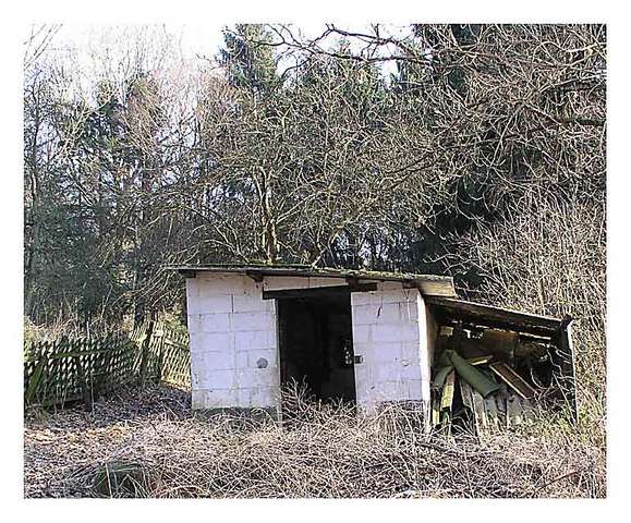 Das Haus auf unserem Grundstück ...