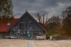 Das Haus des Fischers am Strand