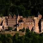 Das Heidelberger Schloss im Licht des Sonnenuntergangs       