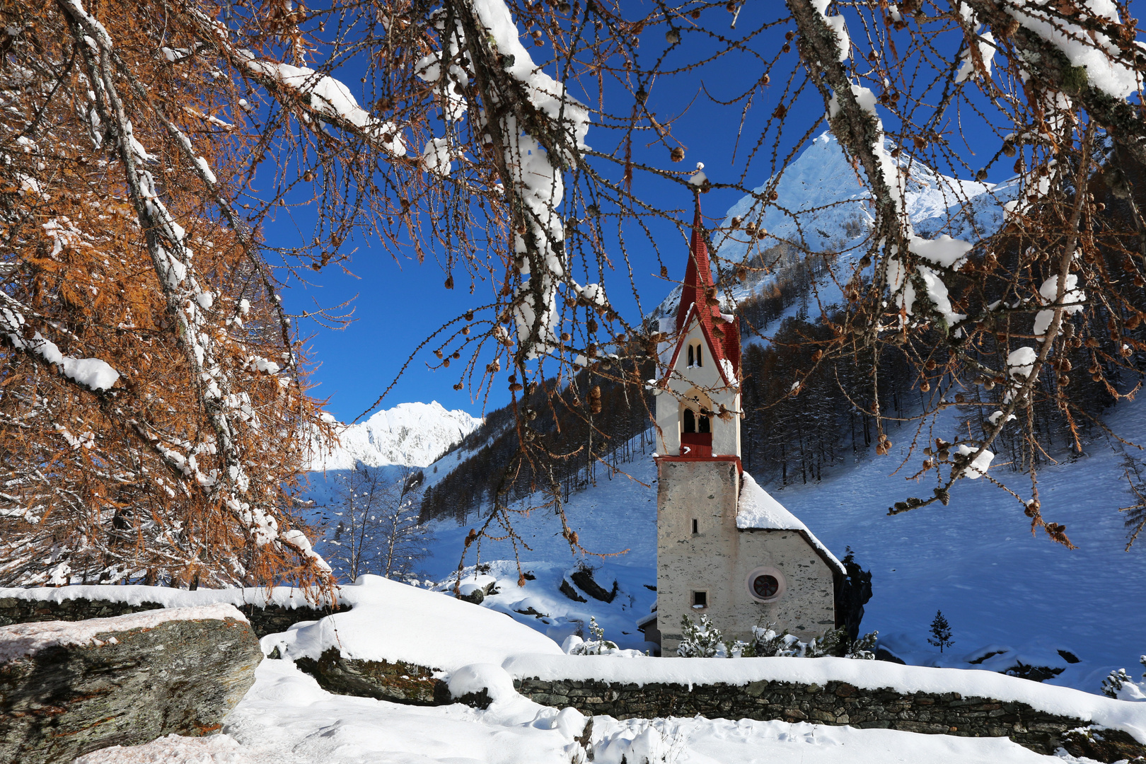 Das Heilig Geist Kirchlein  im hinteren Ahrntal.