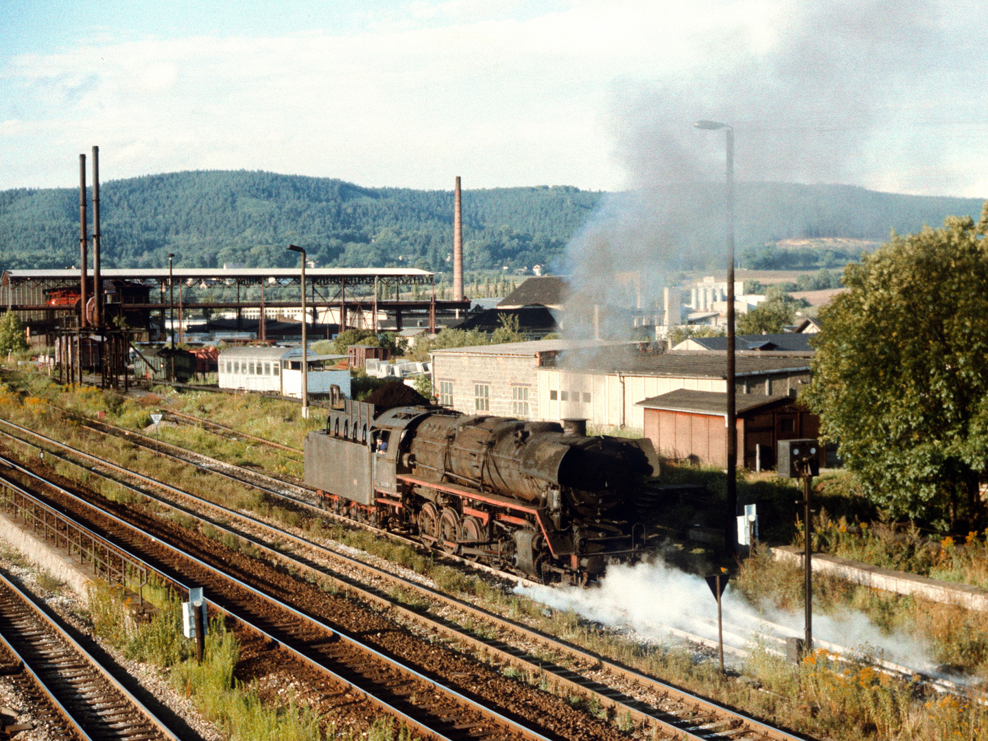 Das Heizprovisorium im Bw Saalfeld