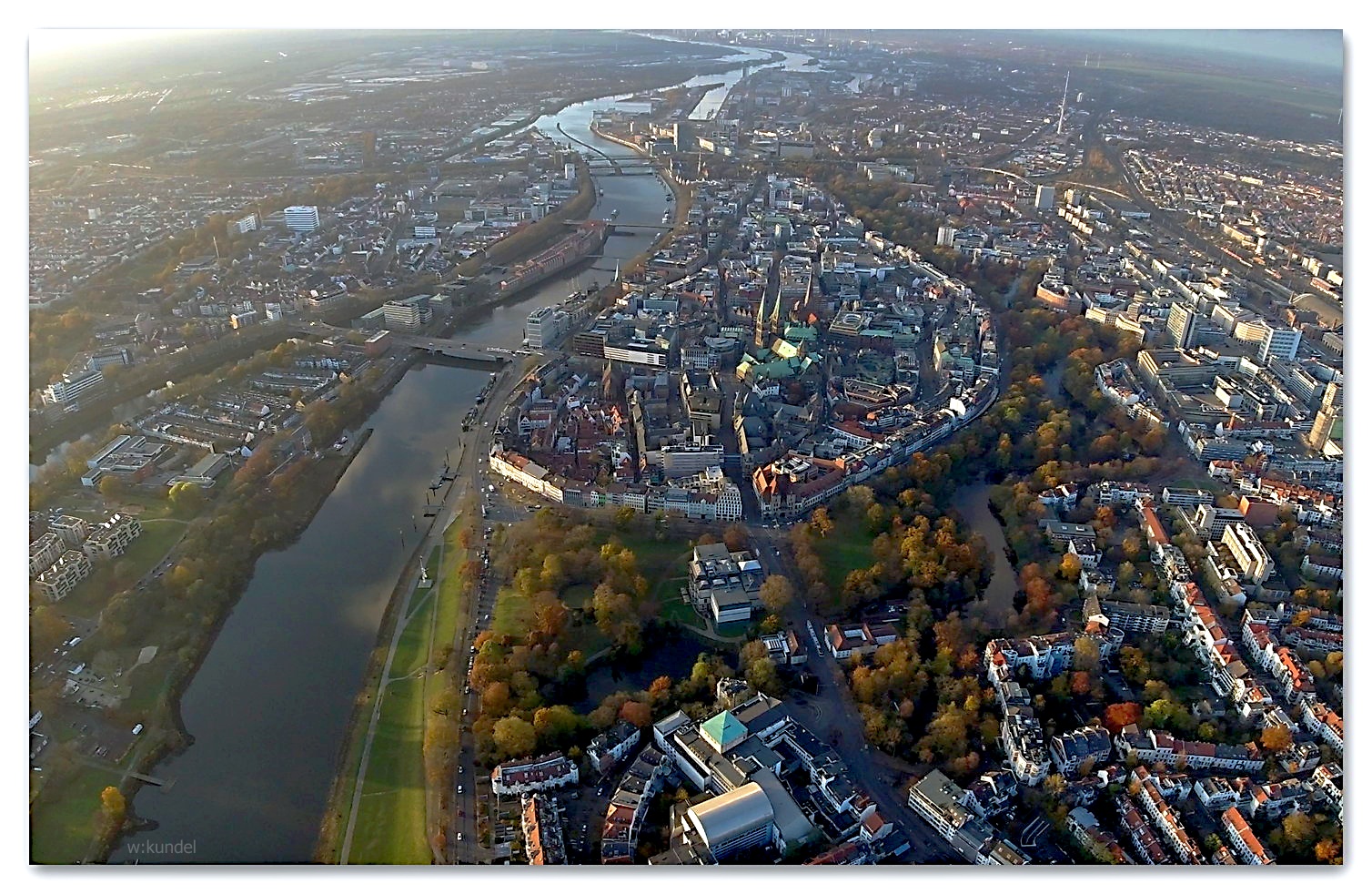 Das herbstliche Bremen ganz oben