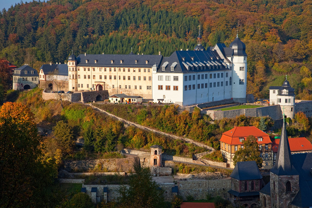 das herbstliche Schloss Stolberg
