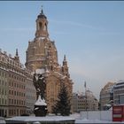 Das Herz Dresdens - die Frauenkirche im Januar