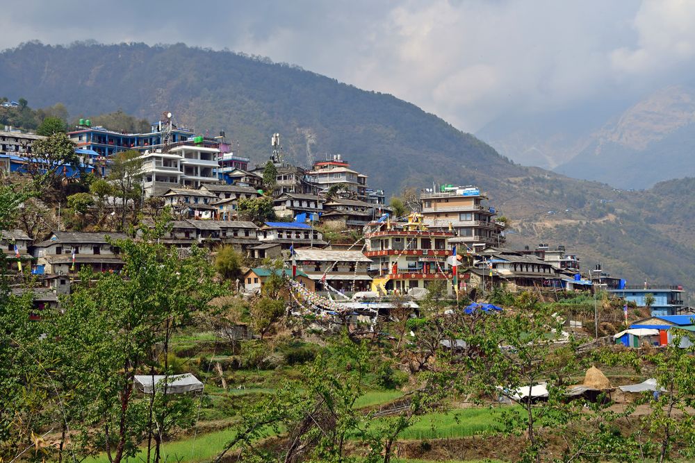 Das Himalayadorf Ghandruk im Annapurna-Gebiet