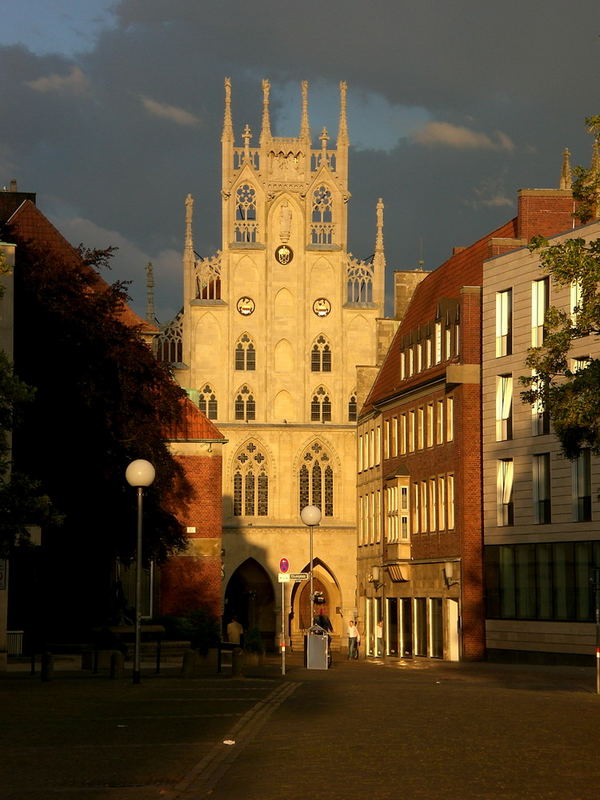 das historische Rathaus in Münster