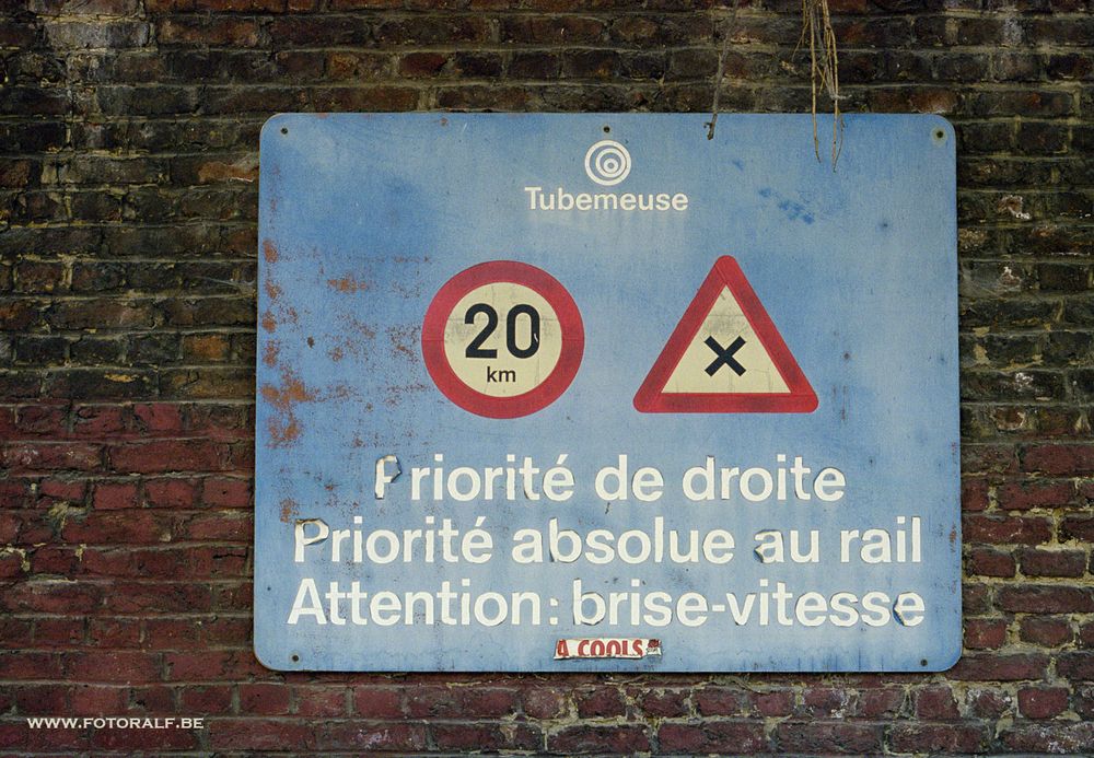 Das historische Schild - Tubemeuse Flémalle